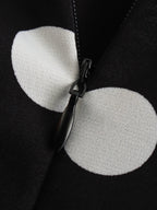 DotDrape One-Shoulder Ruffled Polka Dot Mini Dress