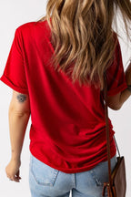 Classic USA Flag Crewneck T-Shirt - Patriotic & Timeless