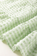 Textured Short Sleeve Tiered Mini Dress - Chic & Flowy