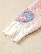 Halloween Cute Pumpkin Pattern Knit Sweater