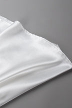 Back Elastic Waist Satin Minx Skirt - Elegant & Flowy