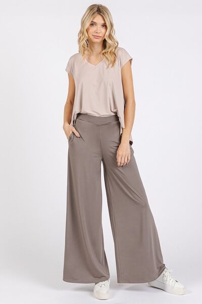 Mittoshop Yoga Air Stretch Wide-Leg Pants