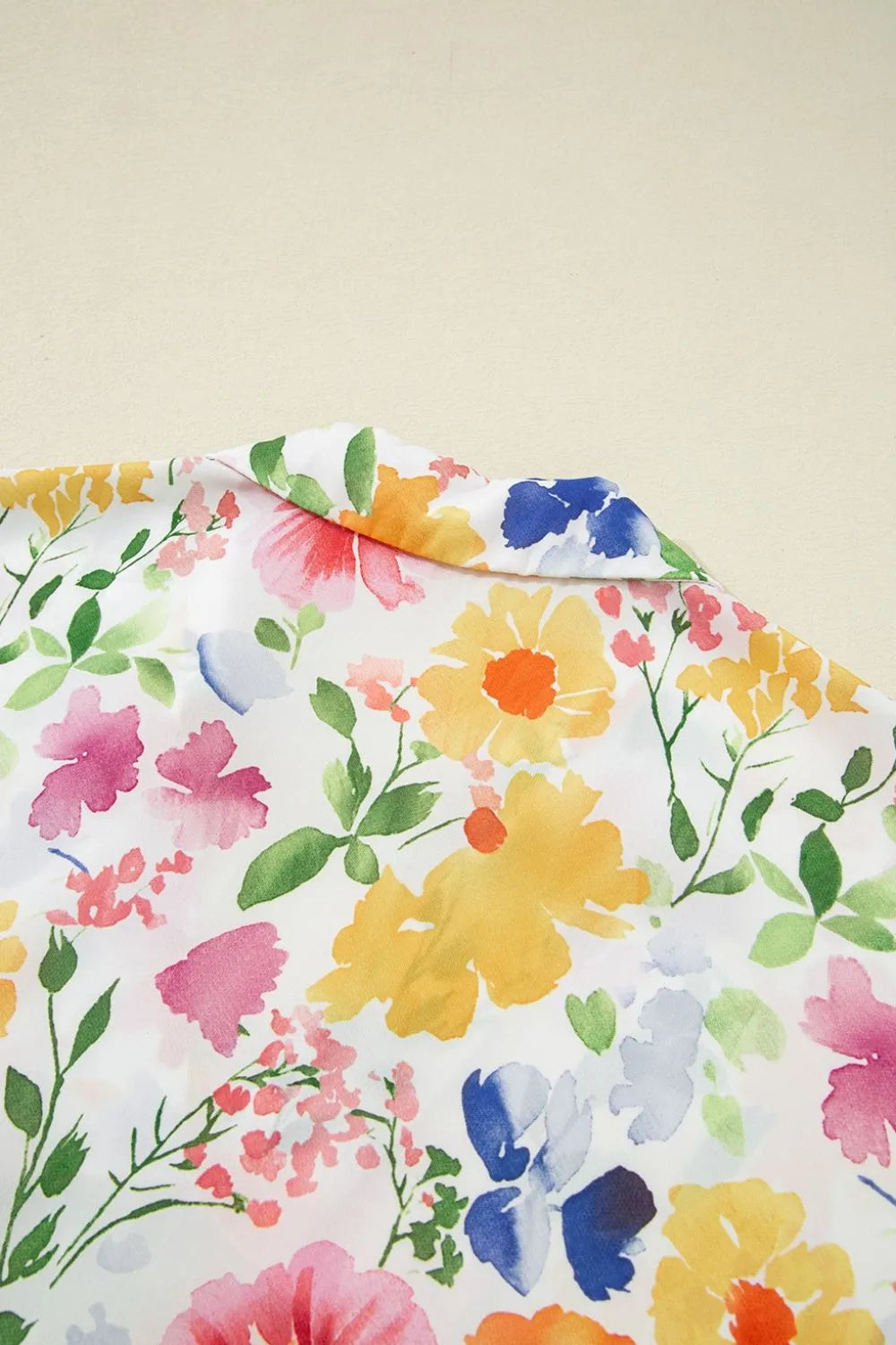 Floral Ruffle Boxy Blouse – Feminine & Airy