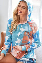 BiBi Tie-Dye Oversized Hoodie with Kangaroo Pocket