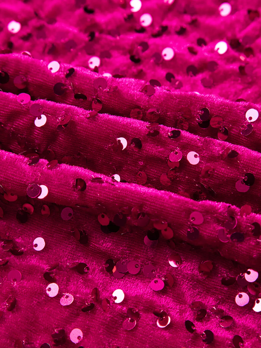 Glamorous Sequin One-Shoulder Evening Slit Dress