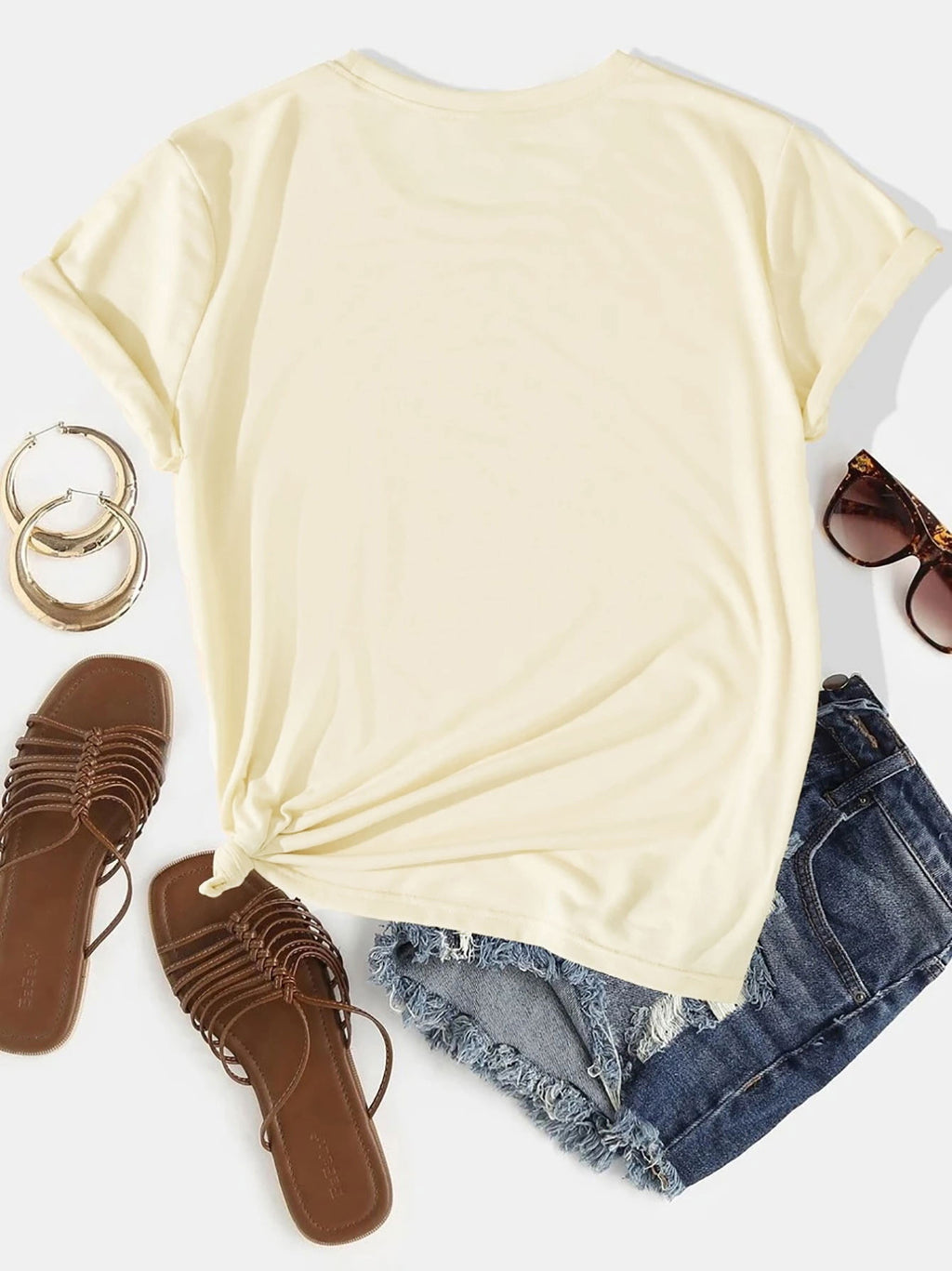 Graphic Round Neck T-Shirt - Lightweight & Comfortable