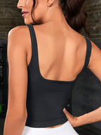 FlexFit Sweetheart Cropped Active Tank