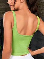 FlexFit Sweetheart Cropped Active Tank