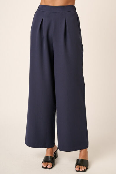 Mittoshop Inverted Pleat Wide Leg Pants