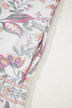 Floral Tie Neck Mini Dress - Sleeveless & Breezy