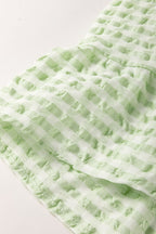 Textured Short Sleeve Tiered Mini Dress - Chic & Flowy