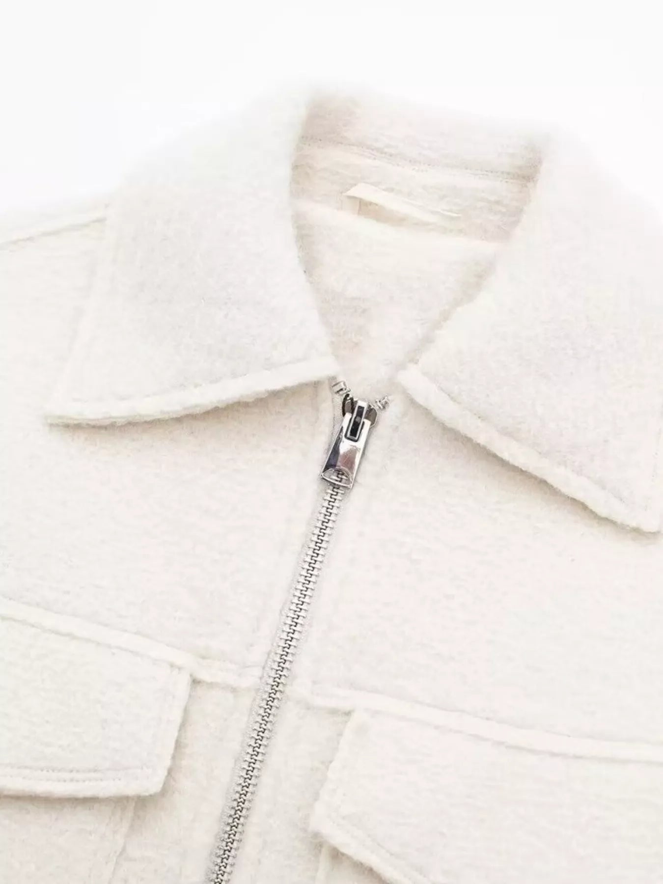 Zip-Up Cropped Utility Jacket